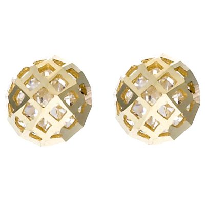 Cubic Zirconia Stud Earrings 5mm