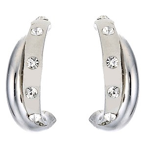 9ct Gold Crystal Wedding Earrings