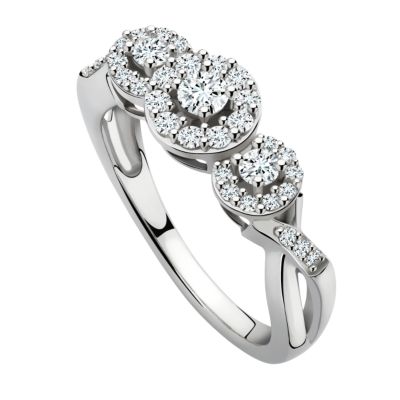 Diamond  Kisses Half Carat Cluster Ring - Product number 6836313