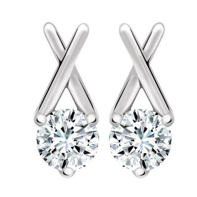 Diamond  Kisses Quarter Carat Earrings - Product number 6836674