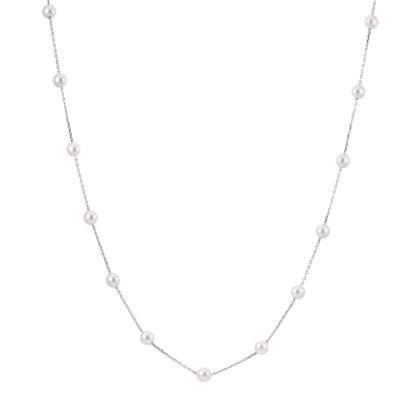 Sterling Silver Cultured Freshwater Pearl Necklace