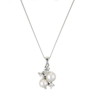 Sterling Silver Peardrop Pendant 18`