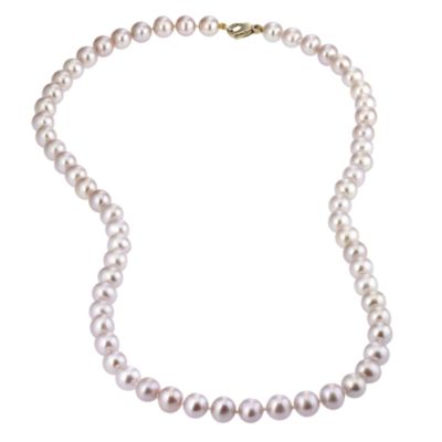 9ct yellow pink pearl necklace - Product number 6840507