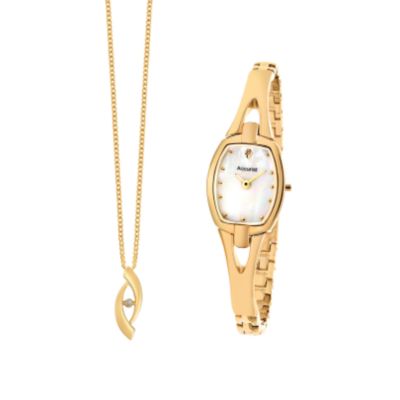 Accurist Ladies' Watch and Pendant gift Set - Product number 6842917