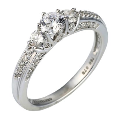 Facets of Love 18ct Gold Three Quarter Carat Diamond Cluster Ring - Product number 6852890