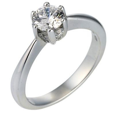 Facets of Love 18ct Gold One Carat Diamond Solitaire Ring - Product number 6853048