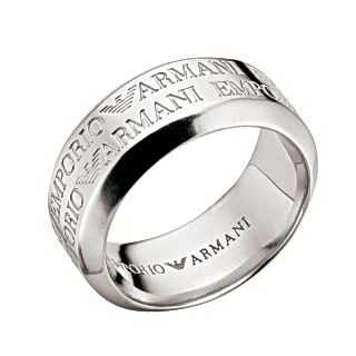 Armani mens ring - size V