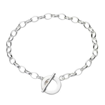 sterling silver 19cm charm bracelet