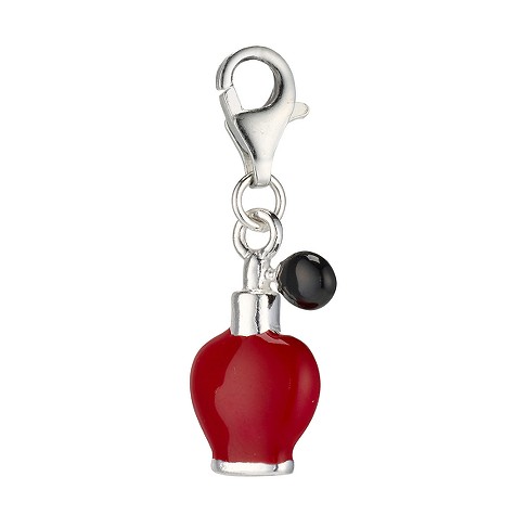 sterling silver and enamel perfume bottle charm