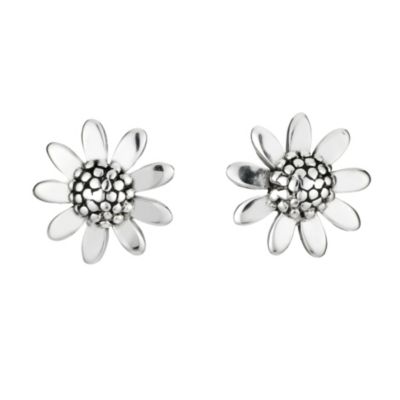 Sterling Silver Daisy Earrings - Product number 6883184