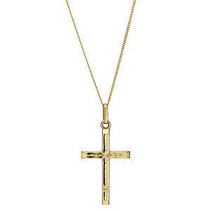 9ct Yellow Gold Cross Pendant