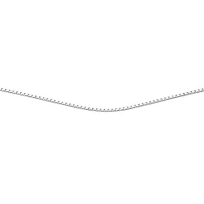 9ct white gold 18 small box chain product image