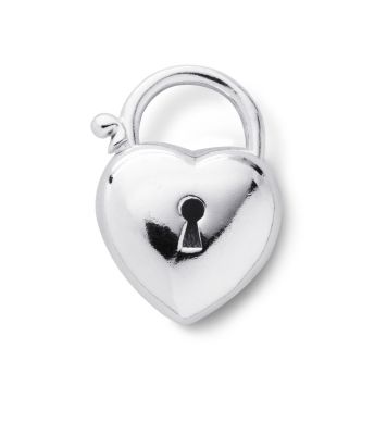 Sterling Silver Princess Heart Charm
