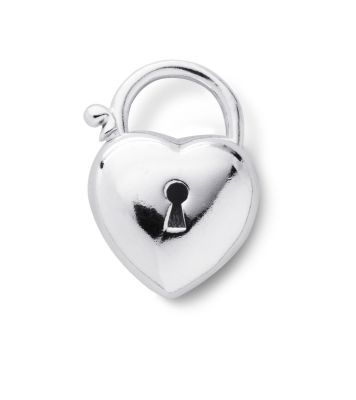 Love Stories Sterling Silver Princess Heart Charm