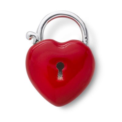 Love Stories Sterling Silver Rouge Enamel Heart