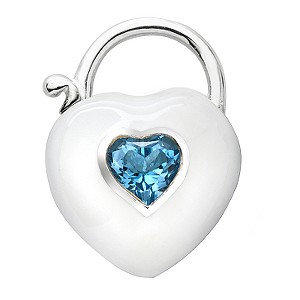 Love Stories Sterling Silver and Enamel Blue