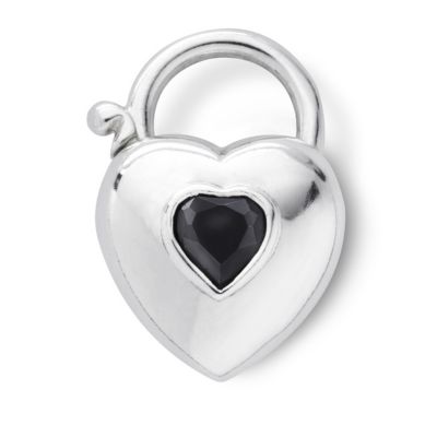 Love Stories Devil Silver and Cubic Zirconia Heart Charm