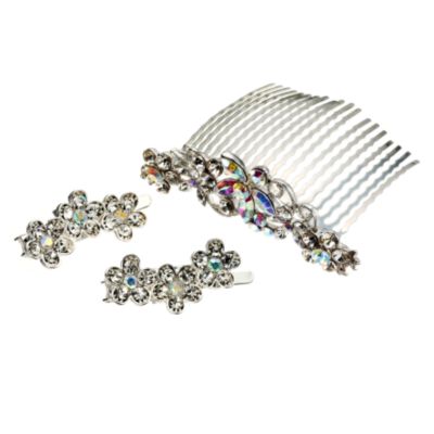 Clear Flower Comb