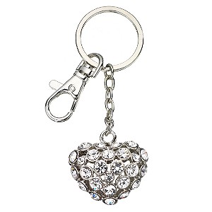 Crystal Heart Handbag Charm