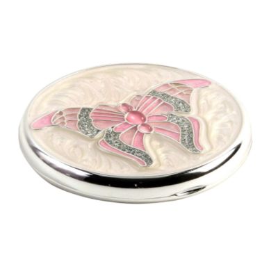 H Samuel Pink Crystal Butterfly Compact