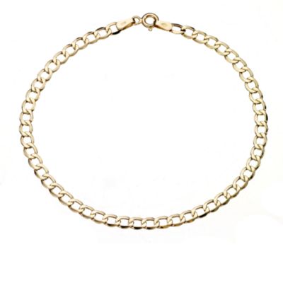 H Samuel 9ct Yellow Gold Small Curb Bracelet