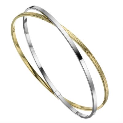 9ct Gold Two Tone Double Bracelet - Product number 6904017