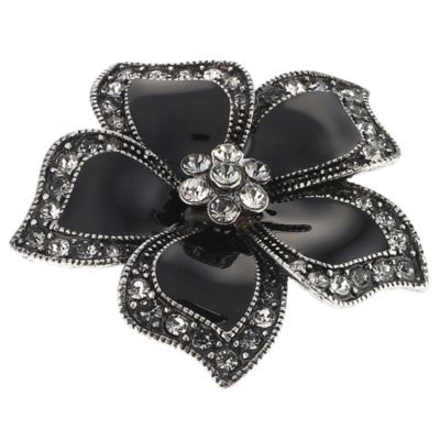 Black Flower Brooch - Product number 6904572