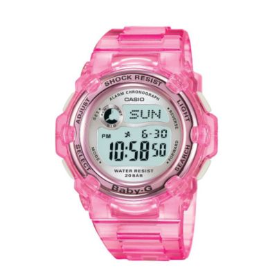 Casio Baby-G Digital Dial Pink Jelly Strap Watch - Product number 6904874
