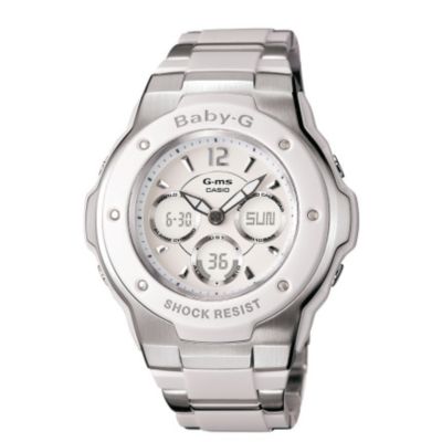 Casio Baby-G Combi White Stainless Steel Bracelet Watch - Product number 6904890