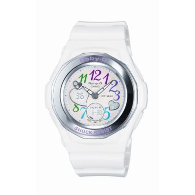 Casio Baby-G Combi White Resin Strap Watch - Product number 6904955