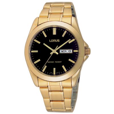 Lorus Men's Gold-Plated Bracelet Watch