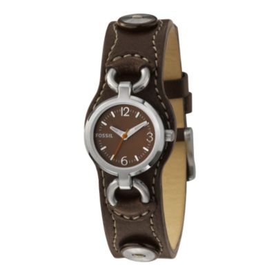 Fossil Ladies Black Leather Strap Watch - Product number 6905412