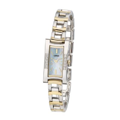 Lorus Ladies' Mother of Pearl Dial Two Tone Bracelet Watch