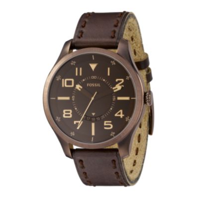 Fossil Men's Brown Strap Watch - Product number 6905536