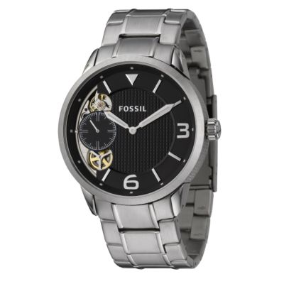 Fossil Men's Black Dial Stainless Steel Bracelet Watch - Product number 6905560