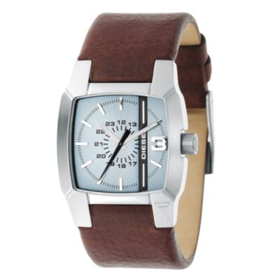 Diesel Men's Brown Leather Strap Watch - Product number 6905625