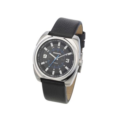 Diesel Men's Black Dial Black Leather Strap Watch - Product number 6905781