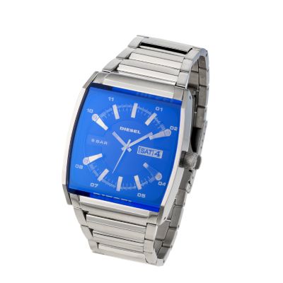 Diesel Men's Revo Lens Rectangular Dial Stainless Steel Bracelet Watch - Product number 6905838