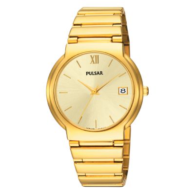 Pulsar Men's Gold-Plated Bracelet Watch - Product number 6906338