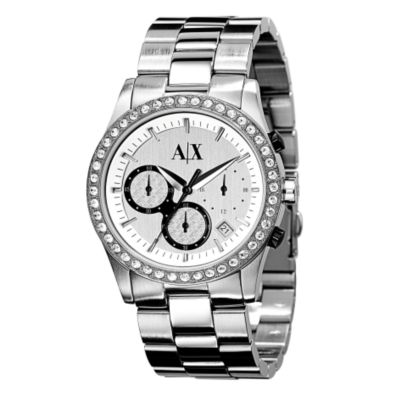Armani Exchange Ladies' Stone Set Chronograph Bracelet Watch - Product number 6906478
