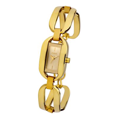 Oasis Ladies' Gold-Plated O-Link watch - Product number 6906761