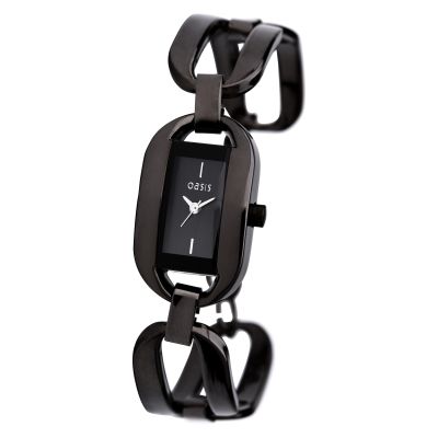 Oasis Ladies' Black Bracelet Watch