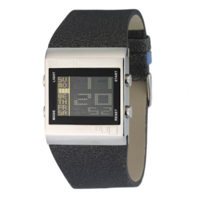 Bench Men's LCD Black Strap Watch