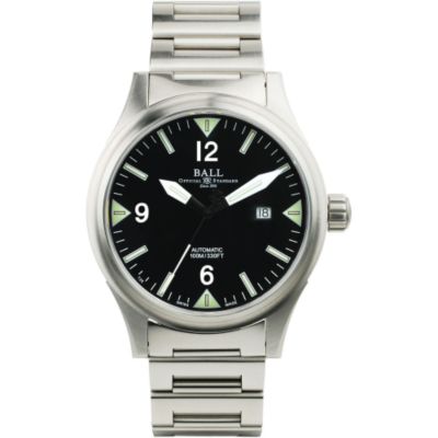 ball mens stainless steel bracelet watch