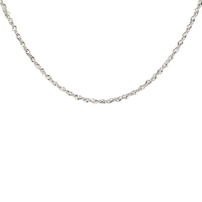 sterling Silver 18` Singapore Chain