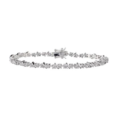 Sterling Silver Cubic Zirconia Tennis Bracelet