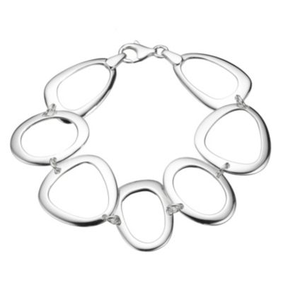 H Samuel Sterling Silver Organic Bracelet