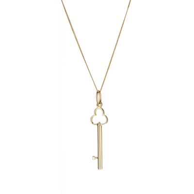9ct yellow gold key pendant - Product number 8001707