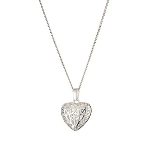 sterling Silver Filigree Heart Pendant