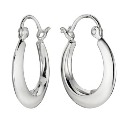 H Samuel Sterling Silver Hoop Earrings